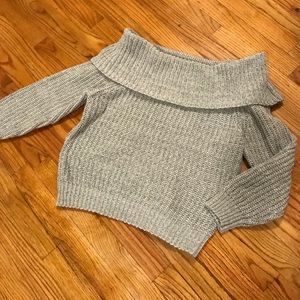 Knit off the shoulder sweater
